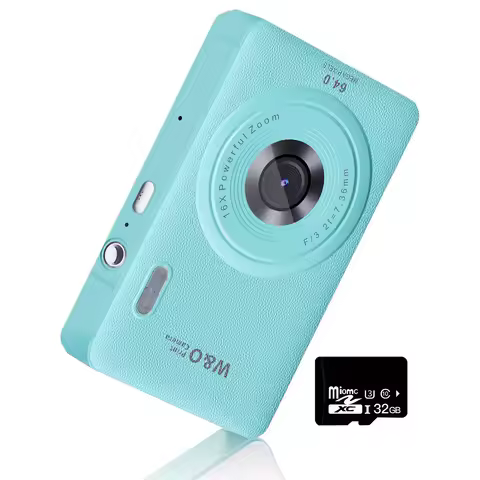 2026 New 48MP 1080P Full HD Digital Camera - 2.4-Inch Portable Auto-Focus Vlogging Camera with 32GB 