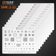 Amaoe BGA Reballing Stencil for Samsung Note5 A520 A310 A9 J5 J4 J3 S8  S8 NOTE8 NOTE10 S7 S6 S6  S1