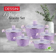 🔥HOT ITEMS🔥DESSINI GRANITE DIAMOND COOKWARE SET 10pcs