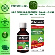 Robitussin Cough +Chest Congestion DM Siro - 118ml - Cough Reduction Syrup For Adults And Children 1