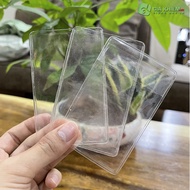 Plastic plastic Toploader to protect cards with rounded corners to hold CCCD to hold ATM cards size 