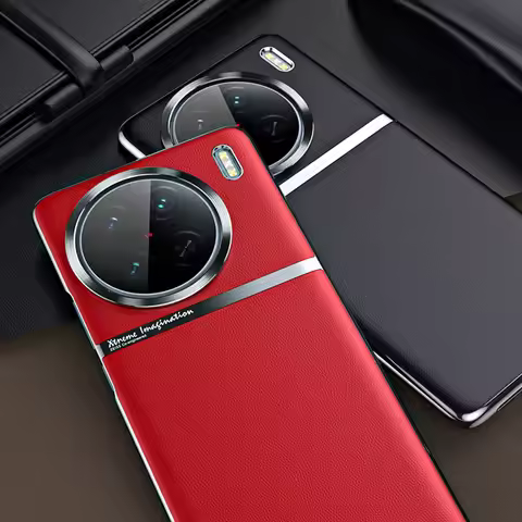 Ultra Thin Case For Vivo X90 Case PU Leather & Plating Coque For Vivo X90 Pro Plus Cover Phone Prote