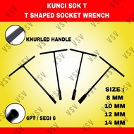 T-Socket Wrench 8mm 9mm 10mm 12mm 13mm 14mm T-Type Socket CR-V T-Wrench