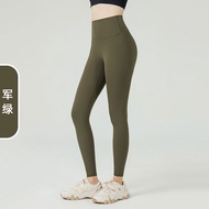 สต๊อกพร้อมส่ง) Womens Yoga Leggings High Waist Butt Lift Pants Seamless Athletic Leggings Shapewear 