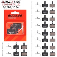 BUCKLOS for B01S Bicycle Brake Pad Semi Metal Bike Brakes Pads Bicycle Hydraulic Brake Pad Road Moun