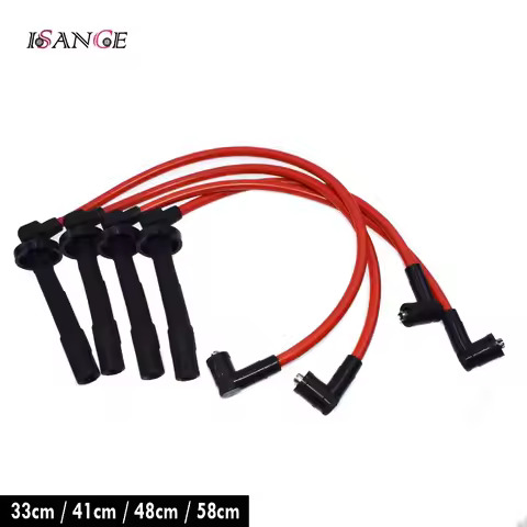 ISANCE 10.2mm Ignition Spark Plug Wire Cable Set D16Z6 D15B7 D15B8 For Honda Civic DX LX CX EX SI 1.