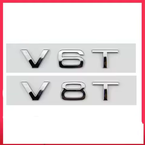 3D car metal sticker V6T V8T power side label A4 A4L A6L Q3 Q5 side label decorative car sticker