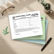 PRINT CAR RENTAL NOTES - CUSTOM CAR RENTAL RECEIPT