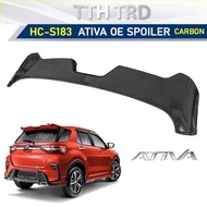 Perodua Ativa 2021 2022 Gear UP OEM ABS Rear Spoiler Ducktail Wing Carbon Look - HC CARGO