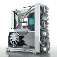 ITX MATX ATX EATX Gamer Cabinet,MOD Desktop PC Case Open Frame Rack,Water Cooler Computer Gaming Case บุคลิกภาพแนวตั้ง