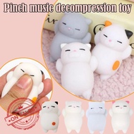 Mini Squeeze Toy Cute Cartoon Squeeze Squishy Kawaii Pink Cat Stress Reliever Slow Rising Fun E7X7