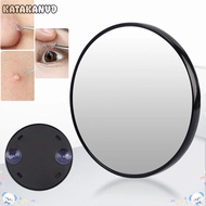 KATAKANVD Magnification Mirror, 5x/10x/15x With Suction Cup Makeup Mirror, Round Blackhead Magnifyin
