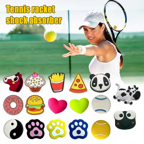 3/5PCS Cute Silicone Tennis Vibration Dampeners Tennis Damper Vibration Anti Tennis Squash Tennis Ra