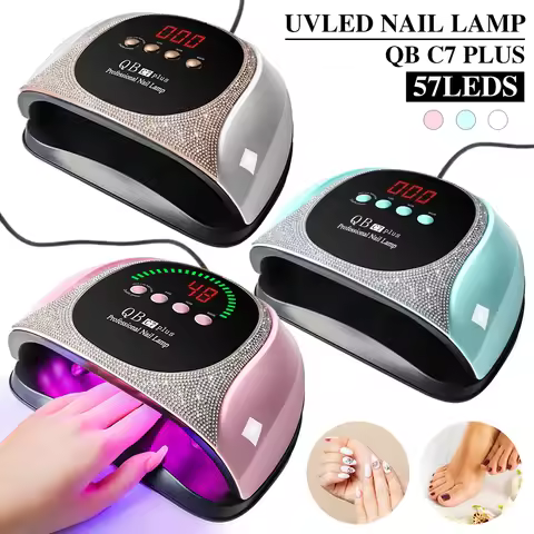 LIMEGIRL 57 UV LED Nail Dryer Professional Nail Lamp for UV Gel Nail Polish Curing Lamp with Timer A
