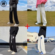JRUEKY slocks pants loose straight cut pants Korean sweatpant wide leg baggy sweat pants for men Uni