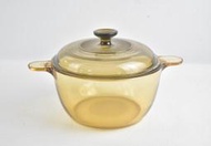 台北自售:美國製USA經典VISION康寧強化玻璃2.5L雙耳晶彩透明鍋燉鍋湯鍋非WMF炒鍋壓力鍋鑄鐵鍋元起標不鏽鋼平底