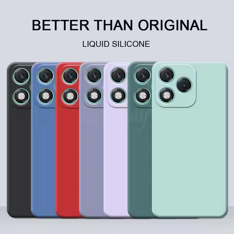 For Honor 400 Lite Case Liquid Silicone Plain Rubber Soft TPU Phone Protector Case Honor 400 Lite Co