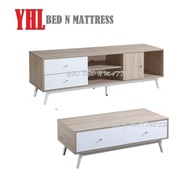 YHL ED 160cm TV Console / TV Cabinet / 100cm Coffee Table