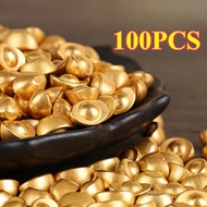 100Pcs Yuan Bao Gold Yen Pao Small Chinese Ancient Decoration Display Yuan Bao Decoration