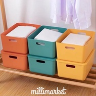 TAMA PLASTIC CONTAINER COLOR STORAGE - 16L storage/ + lid size 35.5cm*25cm*16cm aesthetic storage CO