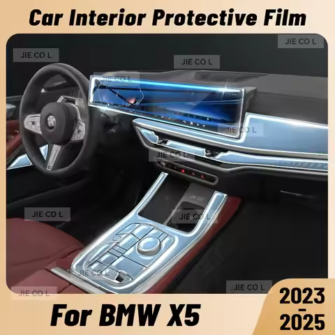 Anti-scratch Car Interior Center Console Media Dashboard Navigation TPU Protector Film For BMW X5 20