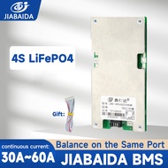 JIABAIDA BMS 4S 12V  Lifepo4 3.2V 60A 40A 30A Protect Board Common Port Balance NTC JBD BMS