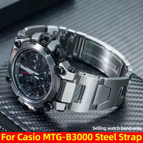 Quick Release Stainless Steel Strap For Casio G-Shock 5672 MTG-B3000 men Metal Watch Band Bracelet R