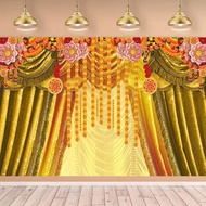 Happy Diwali Party Banner Backdrop India Festival Diwali Banner Deepavali Festival of Lights Photogr