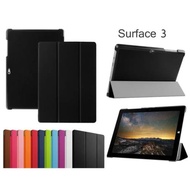 適用微軟Surface 3 10.8寸蘇菲3平板保護套三折休眠皮套 鋼化貼膜