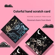Children Hand-Scratch Painting DIY Educational Student Scratch Paper Colorful Scratch Paper DIY Pain