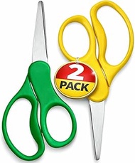 1InTheOffice Kids Stainless Steel Scissors, 5" Kids Pointed Tip Stainless Steel Scissors, Left Hande