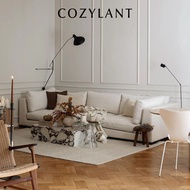 Cozylant Claudia Fabric Sofa / 3 Seater Sofa / Modular Sofa / White / Minimalist Nordic Scandinavian