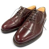 全新未使用商品 ▼ Salvatore Ferragamo Ferragamo 直頭繫帶皮鞋，ブラウン，義大利製造，男士。