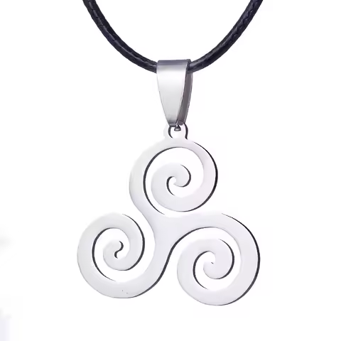 New Fashion Charm Teen Wolf Triskele Necklace Triskelion Necklace Allison Argent Stainless Steel Nec