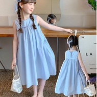 [Taiwan Shipment] Girls One-Piece Dress Summer One-Piece Dress Sleeveless One-Piece Dress Vest One-P