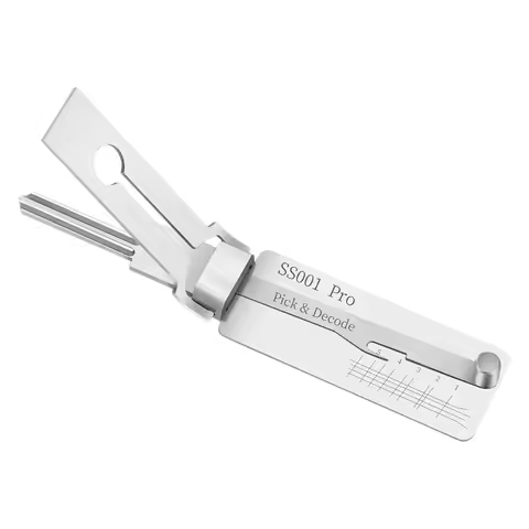 Stainless Steel SS001 Lock Key Precision Hook & Pick 2 in 1 Kit Hooking Tool Maintenance Repair Set 