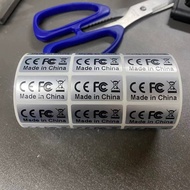 Special Offer CE Trash can label recycling symbol UKCA Matte silver self-adhesive label FCC EU safet