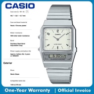 Casio Vintage AQ-800E-7A2 Silver Stainless Steel Band Men Watch / Women Watch / Unisex Watch