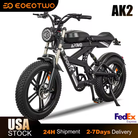 Electric Bike for Adults,1500W Peak,35MPH,48V 816Wh Battery,MAX 75Miles Electric Motorcycle,20'' Fat