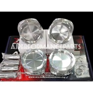 TOYOTA 1NZFE TURBO WILSON ENGINEERING 75MM FORGED LOW COMPRESSION PISTON KIT