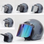Bogo jpn Arc Helmet All Gray Glossy Flat glass Convex glass