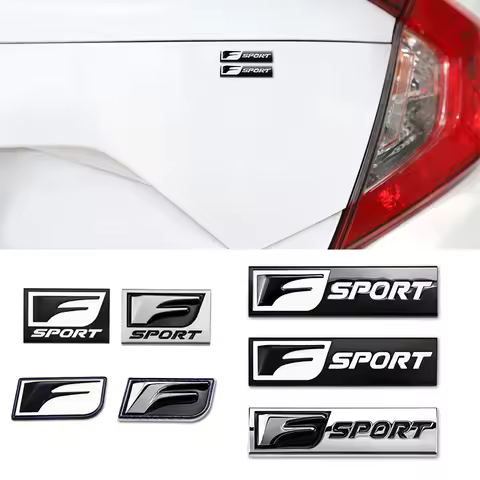 1Pcs 3D Metal Car Stickers F SPORT Letter Logo Badge For Lexus IS250 IS200 CT200h GS300 LS430 RX450h