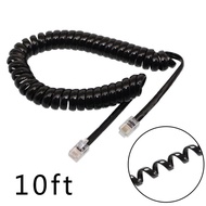 ⭐ Hot selling ⭐ 3meters Telephone Handset Phone Extension Cord Curly Coiled Cable Spring Wire