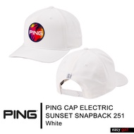 PING CAP ELECTRIC  SUNSET SNAPBACK 251 PING CAP MEN หมวกกอล์ฟ หมวกกีฬาผู้ชาย