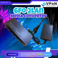 Media Converter 6 FO 2 LAN 10/ 100 Mbps Complete