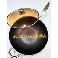 Idano 36CM Stainless Steel Wok【Ready Stock】