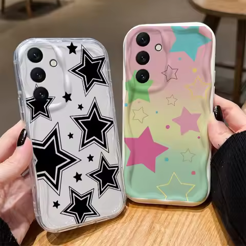 Cute Pink Stars Case For Infinix Hot 50 40i 30i 20i 20 4G 12 30 9 Play Note 40 Pro Zero 40 30 4G GT