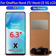 AUMOOK | New AMOLED Display For OnePlus Nord 2T LCD Display Touch Screen Digitizer Assembly For OneP