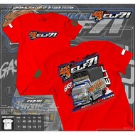 ELF TRUCK T-shirt - Distro T-shirt with ELF TRUCK word motif - Men's T-shirt Wanita