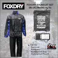 FOXDRY Raincoat Rain Coat Rainsuit Baju Hujan Motorcycle Bike Bicycle Outdoor Waterproof Jaket Hujan